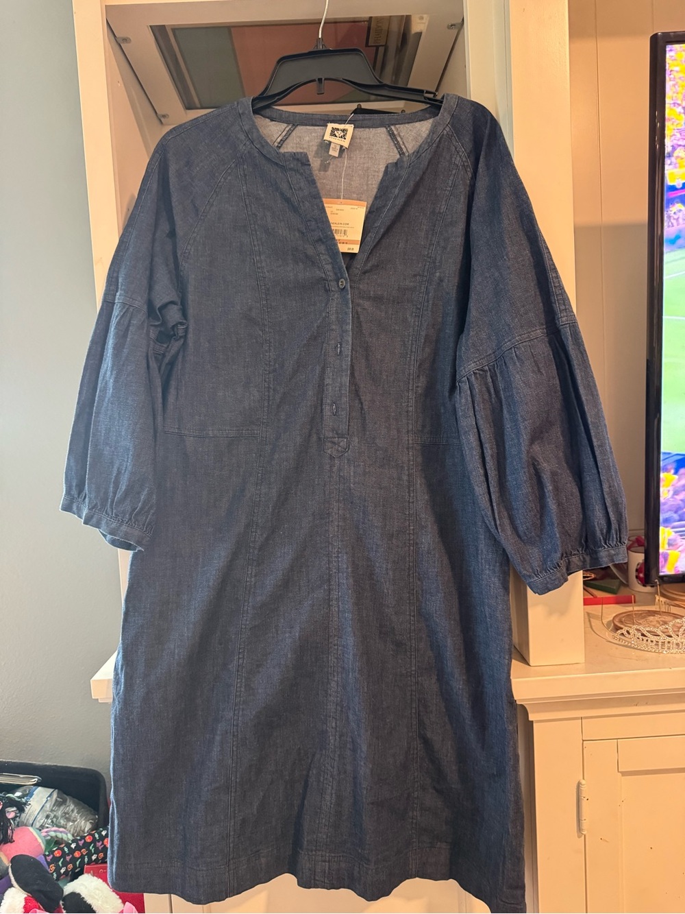 Anne Klein Dark Wash Denim Dress - NWT
Size 12